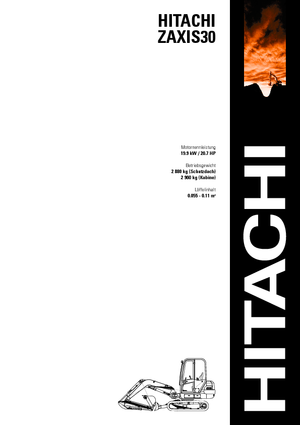 मिनी एक्सकेवेटर Hitachi ZX 30