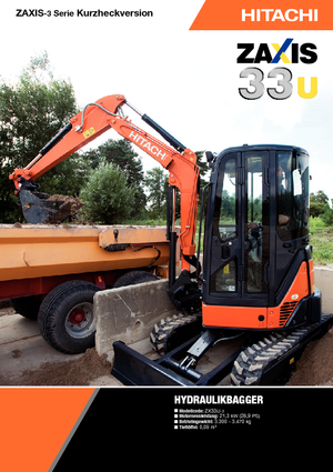मिनी एक्सकेवेटर Hitachi ZX 33 U 3