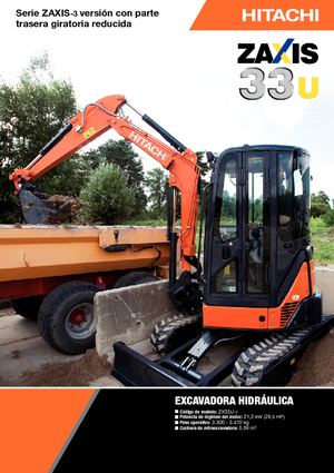 मिनी एक्सकेवेटर Hitachi ZX 33 U 3