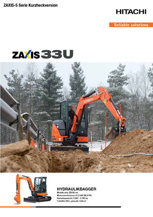 मिनी एक्सकेवेटर Hitachi ZX33U-5A