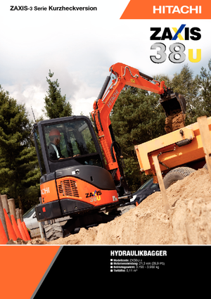 मिनी एक्सकेवेटर Hitachi ZX 38 U 3