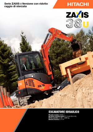 मिनी एक्सकेवेटर Hitachi ZX 38 U 3