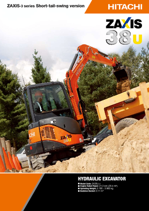 मिनी एक्सकेवेटर Hitachi ZX 38 U 3