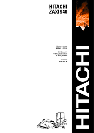 मिनी एक्सकेवेटर Hitachi ZX 40