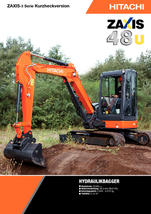 मिनी एक्सकेवेटर Hitachi ZX 48 U 3