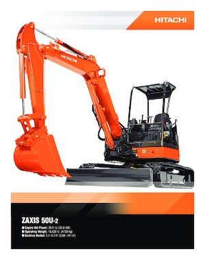 मिनी एक्सकेवेटर Hitachi ZX 50 U-2