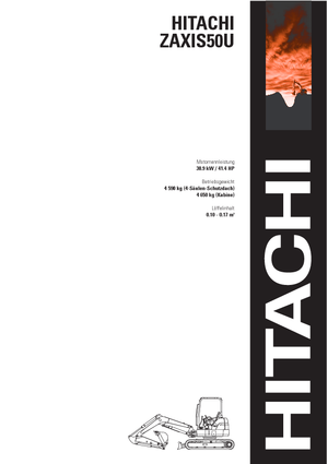 मिनी एक्सकेवेटर Hitachi ZX 50 U