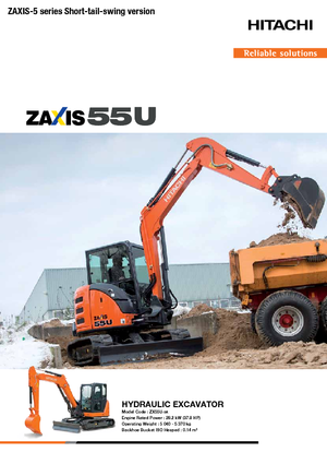 मिनी एक्सकेवेटर Hitachi ZX55U-5A