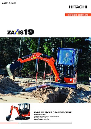 मिनी एक्सकेवेटर Hitachi ZX19-5A