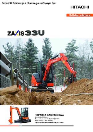 मिनी एक्सकेवेटर Hitachi ZX33U-5A