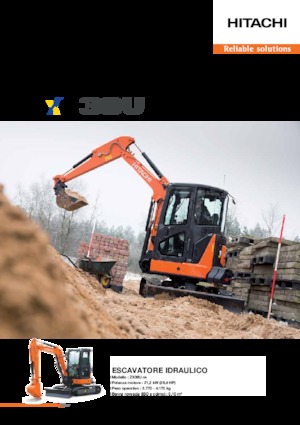 मिनी एक्सकेवेटर Hitachi ZX38U-5A