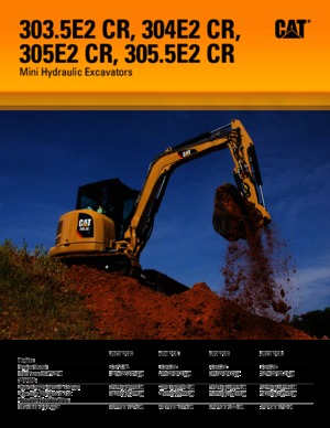 मिनी एक्सकेवेटर Caterpillar 305.5E2 CR