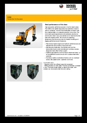 मिनी एक्सकेवेटर Wacker Neuson EZ53