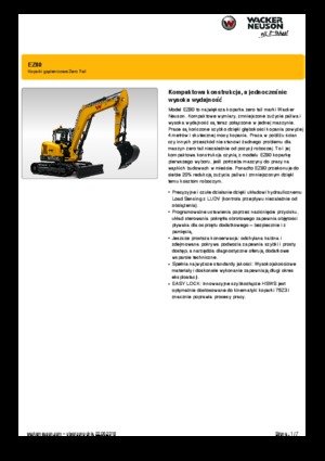 क्रॉलर एक्सकेवेटर Wacker Neuson EZ80