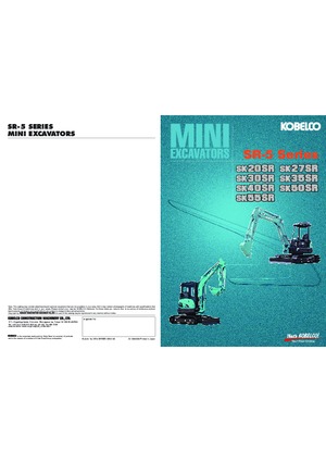 मिनी एक्सकेवेटर Kobelco SK 35 SR 5