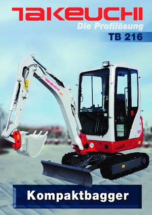 मिनी एक्सकेवेटर Takeuchi TB216A