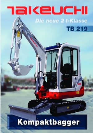 मिनी एक्सकेवेटर Takeuchi TB219S