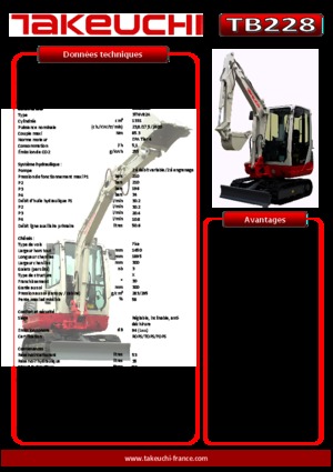 मिनी एक्सकेवेटर Takeuchi TB 228 