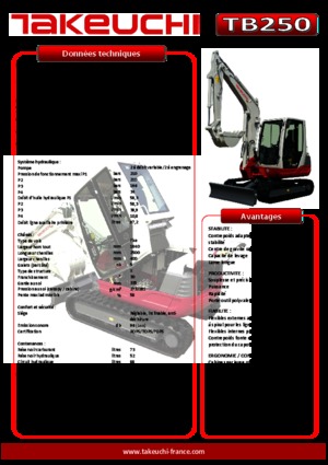 मिनी एक्सकेवेटर Takeuchi TB 250
