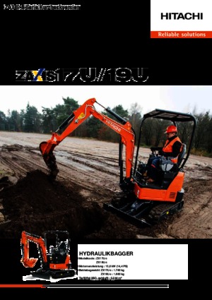 मिनी एक्सकेवेटर Hitachi ZX19U-5