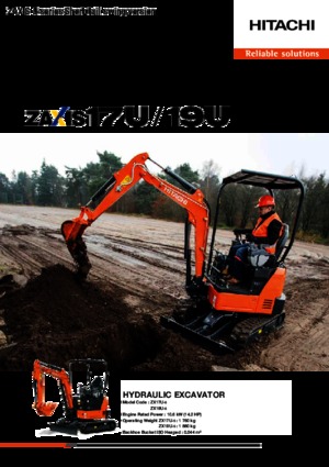 मिनी एक्सकेवेटर Hitachi ZX19U-5
