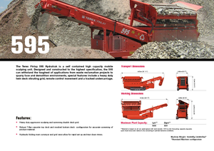 मोबाइल स्क्रीनिंग प्लांट Terex-Finlay 595 Hydratrak