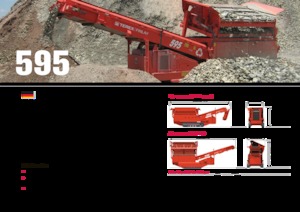 मोबाइल स्क्रीनिंग प्लांट Terex-Finlay 595