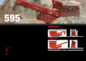 मोबाइल स्क्रीनिंग प्लांट Terex-Finlay 595