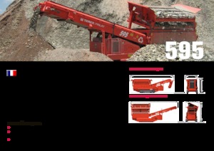 मोबाइल स्क्रीनिंग प्लांट Terex-Finlay 595