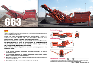 मोबाइल स्क्रीनिंग प्लांट Terex-Finlay 663 Supertrak