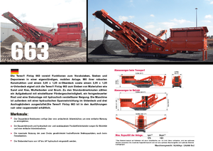 मोबाइल स्क्रीनिंग प्लांट Terex-Finlay 663 Supertrak