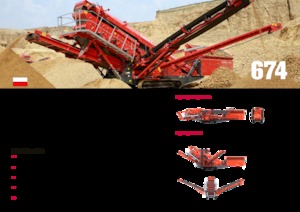 मोबाइल स्क्रीनिंग प्लांट Terex-Finlay 674