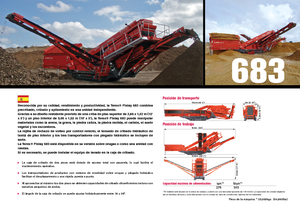 मोबाइल स्क्रीनिंग प्लांट Terex-Finlay 683 Supertrak