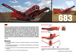 मोबाइल स्क्रीनिंग प्लांट Terex-Finlay 683 Supertrak