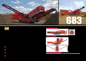 मोबाइल स्क्रीनिंग प्लांट Terex-Finlay 683