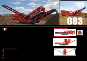 मोबाइल स्क्रीनिंग प्लांट Terex-Finlay 683