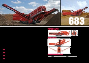 मोबाइल स्क्रीनिंग प्लांट Terex-Finlay 683