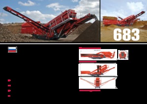 मोबाइल स्क्रीनिंग प्लांट Terex-Finlay 683