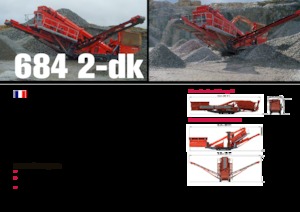मोबाइल स्क्रीनिंग प्लांट Terex-Finlay 684 - 2 Deck