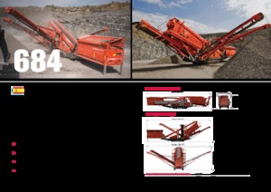 मोबाइल स्क्रीनिंग प्लांट Terex-Finlay 684 - 3 Deck