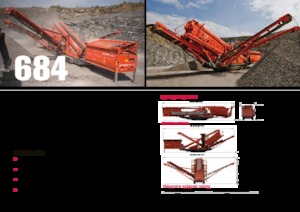 मोबाइल स्क्रीनिंग प्लांट Terex-Finlay 684 - 3 Deck