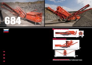 मोबाइल स्क्रीनिंग प्लांट Terex-Finlay 684 - 3 Deck