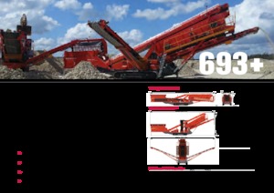 मोबाइल स्क्रीनिंग प्लांट Terex-Finlay 693+