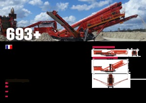 मोबाइल स्क्रीनिंग प्लांट Terex-Finlay 693+