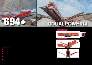 मोबाइल स्क्रीनिंग प्लांट Terex-Finlay 694+ Hybrid