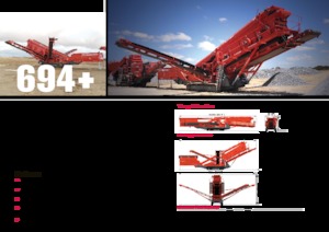 मोबाइल स्क्रीनिंग प्लांट Terex-Finlay 694+