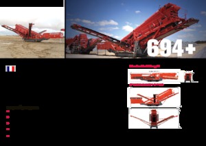 मोबाइल स्क्रीनिंग प्लांट Terex-Finlay 694+