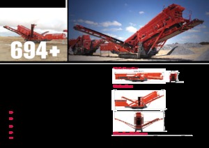 मोबाइल स्क्रीनिंग प्लांट Terex-Finlay 694+