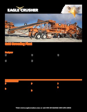 मोबाइल स्क्रीनिंग प्लांट Eagle Crusher 6X20