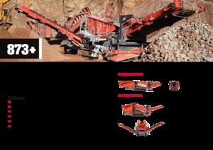 मोबाइल स्क्रीनिंग प्लांट Terex-Finlay 873+